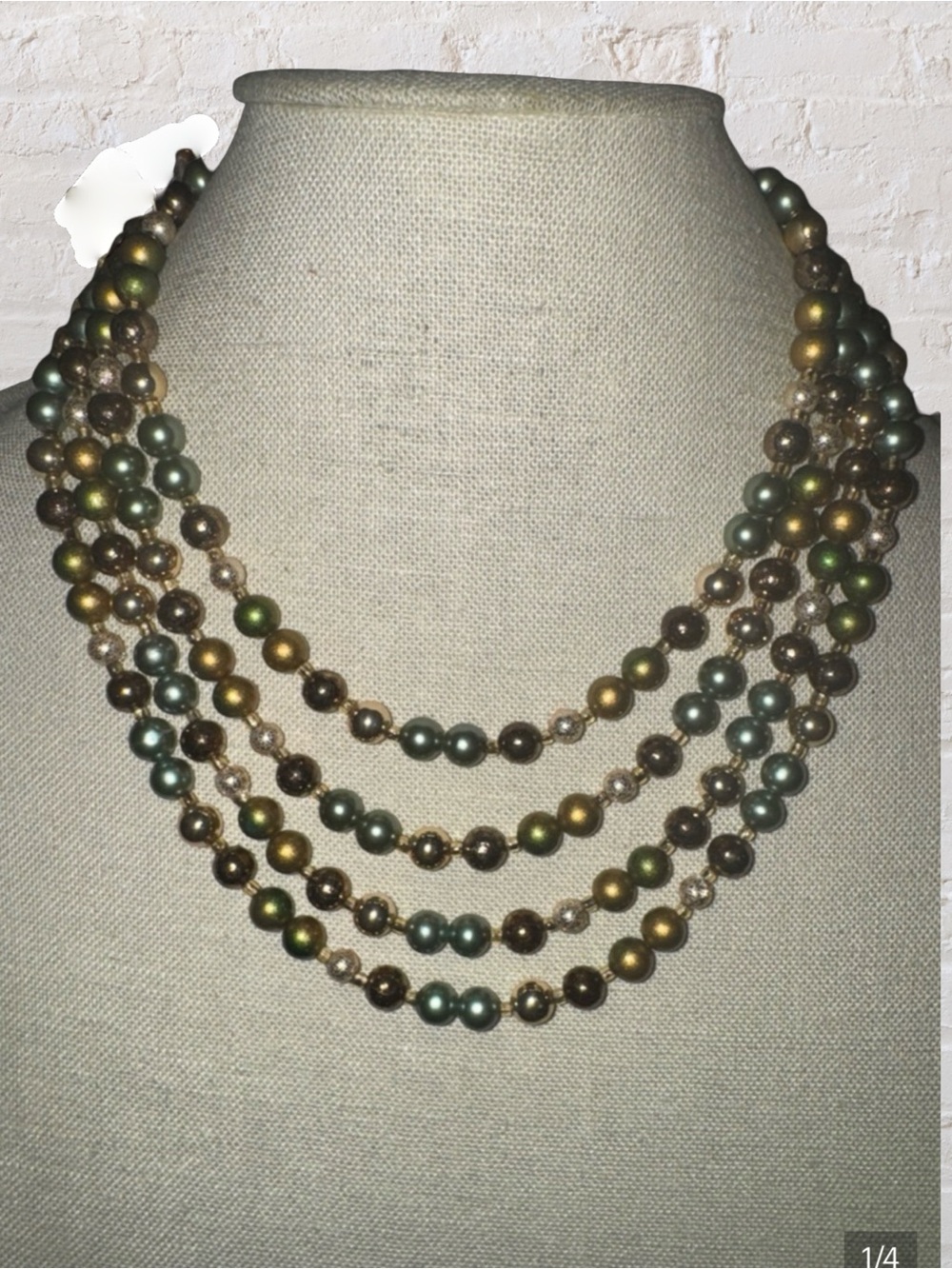 Japan Multi-strand Faux Pearl Necklace - Picture 2 of 5